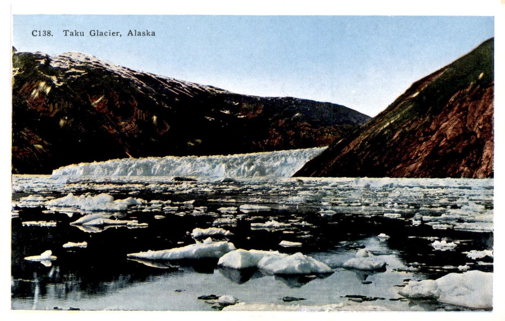 Taku Glacier, Alaska - Ice Field at Taku Inlet Postcard