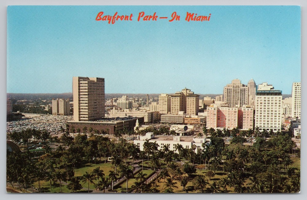 Bayfront Park Biscayne Bay Miami Florida FL Postcard