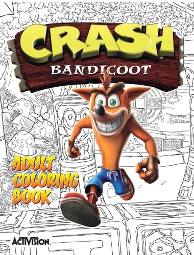 Crash Bandicoot Adult Coloring Book by Activision (Paperback)