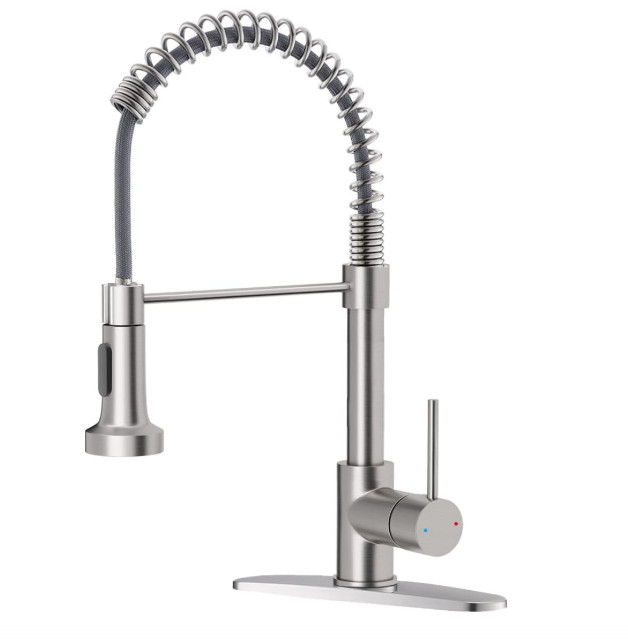 OWOFAN Lead-Free Commercial Solid Brass Kitchen Sink Faucet