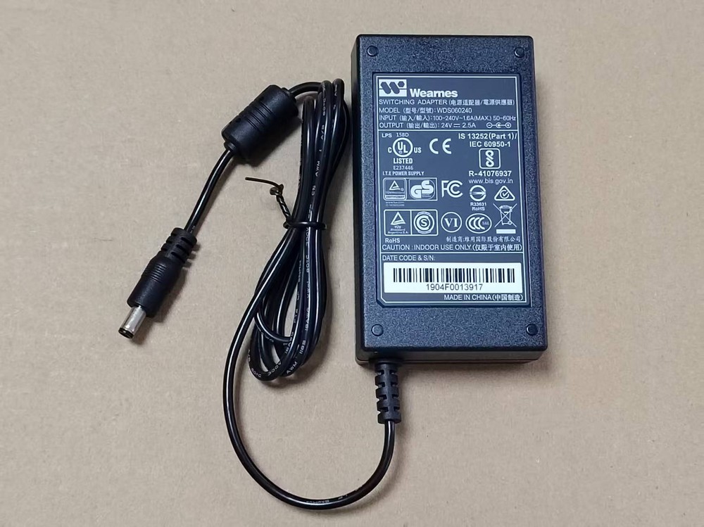 1PC  for Godex Rt200i Thermal Label Printer  24V 2.5A AC Adapter&Cord