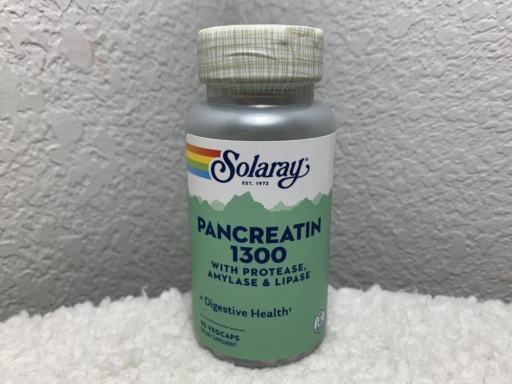 Pancreatic Enzymes Digestive Support Supplements with Papaya Enzymes 90 VegCaps