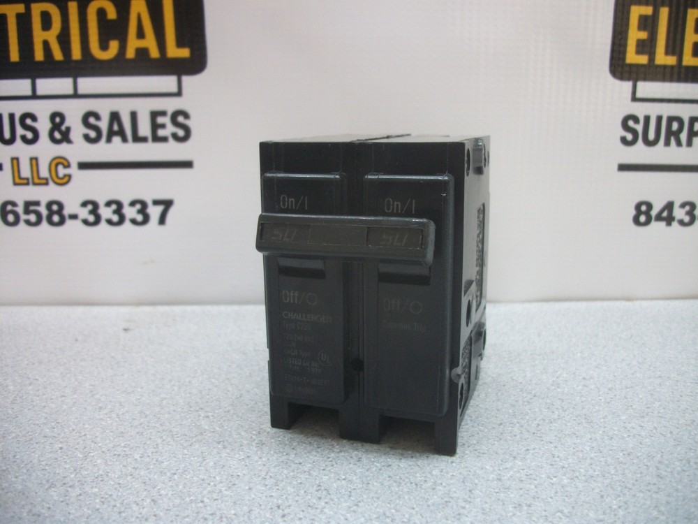 Challenger Type C Circuit Breaker C250 50Amp 240Volt 2Pole