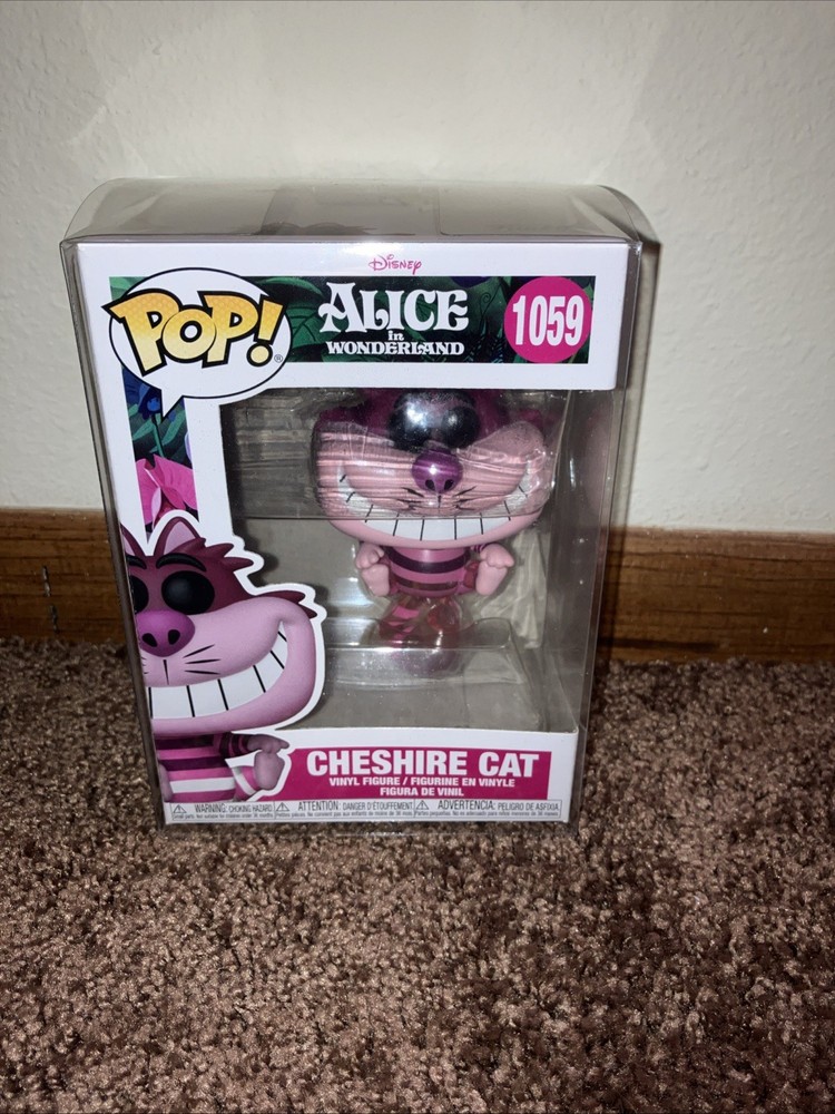 Funko Pop! Disney Alice In Wonderland 1059 Cheshire Cat Vinyl With Protector