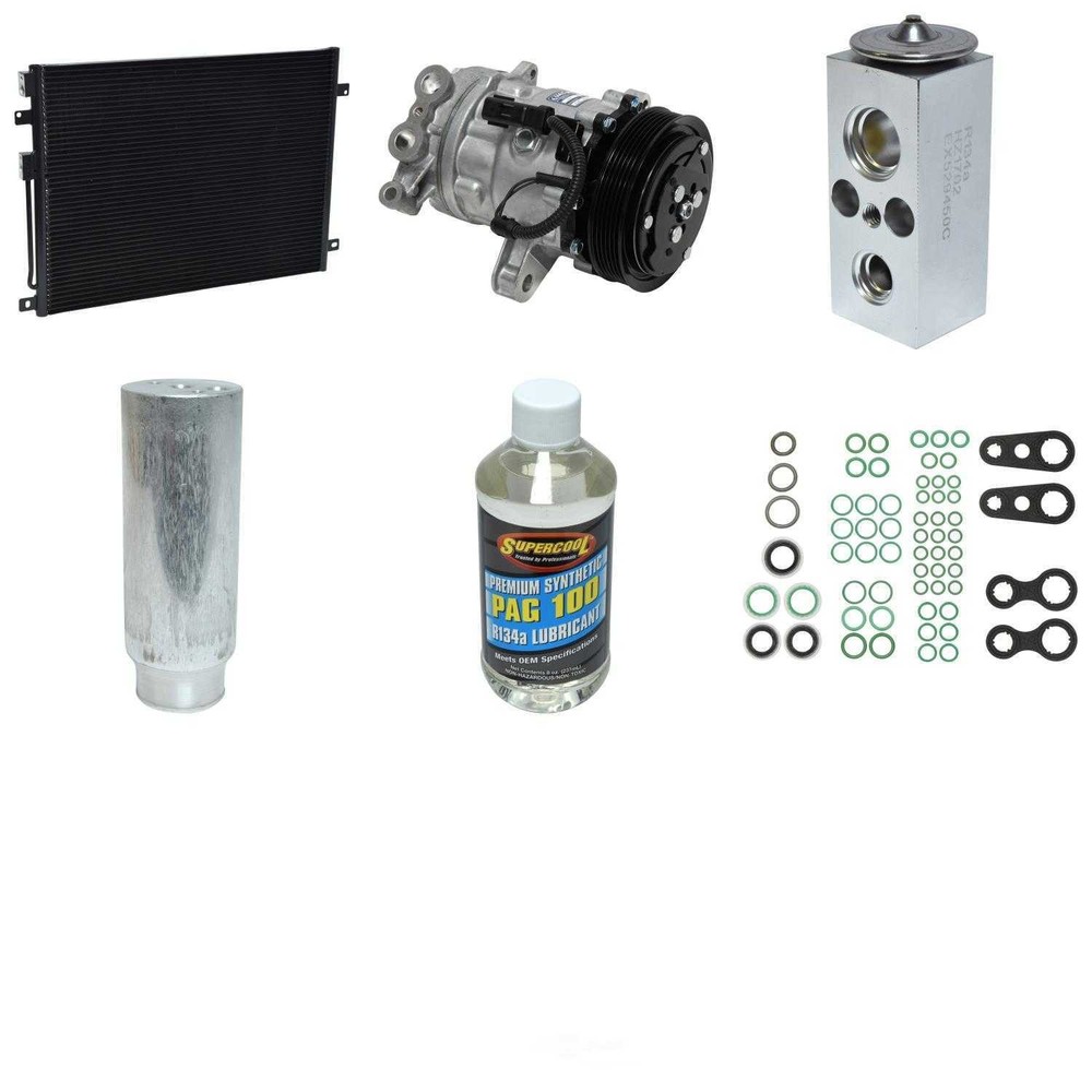 A/C Compressor and Condenser Replacement Kit for 2000 Dodge Durango 4.7L-image