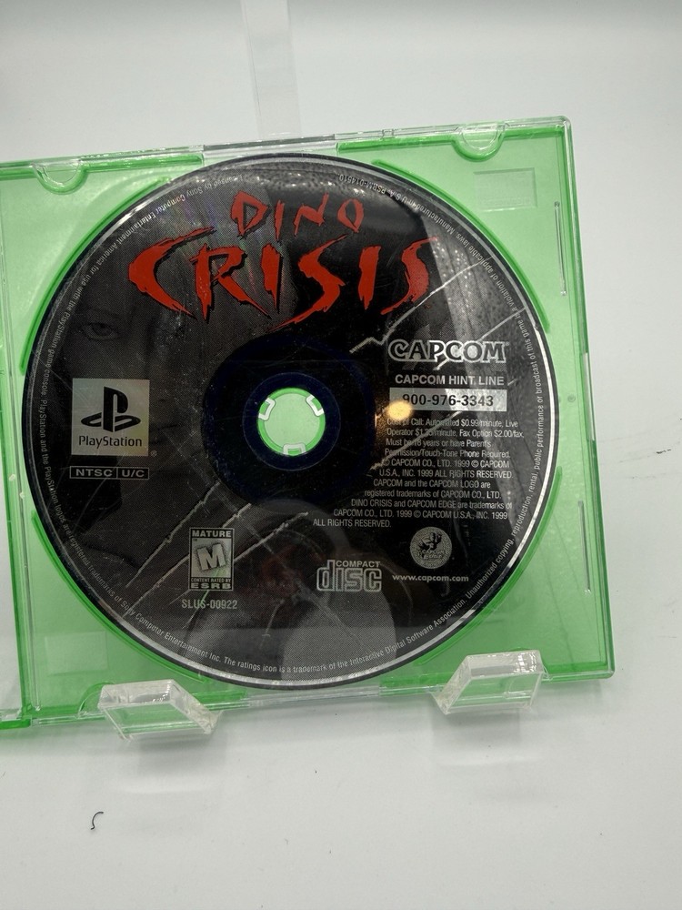 Dino Crisis PS1 PlayStation 1 Disc Only