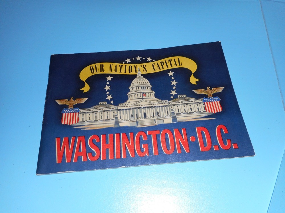 1942 Vintage OUR NATION'S CAPITAL  Washington DC Photo Booklet