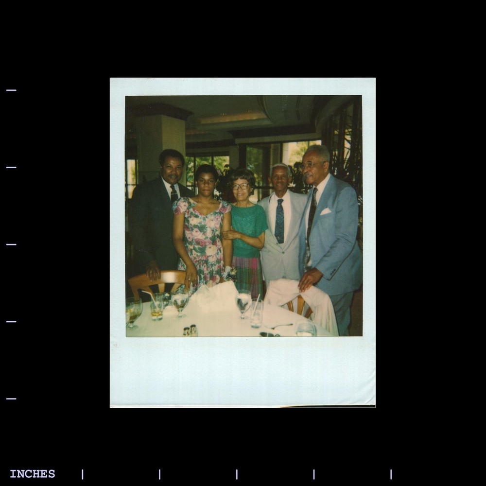 Old Polaroid Photo BLACK AFRICAN AMERICAN MEN WOMEN