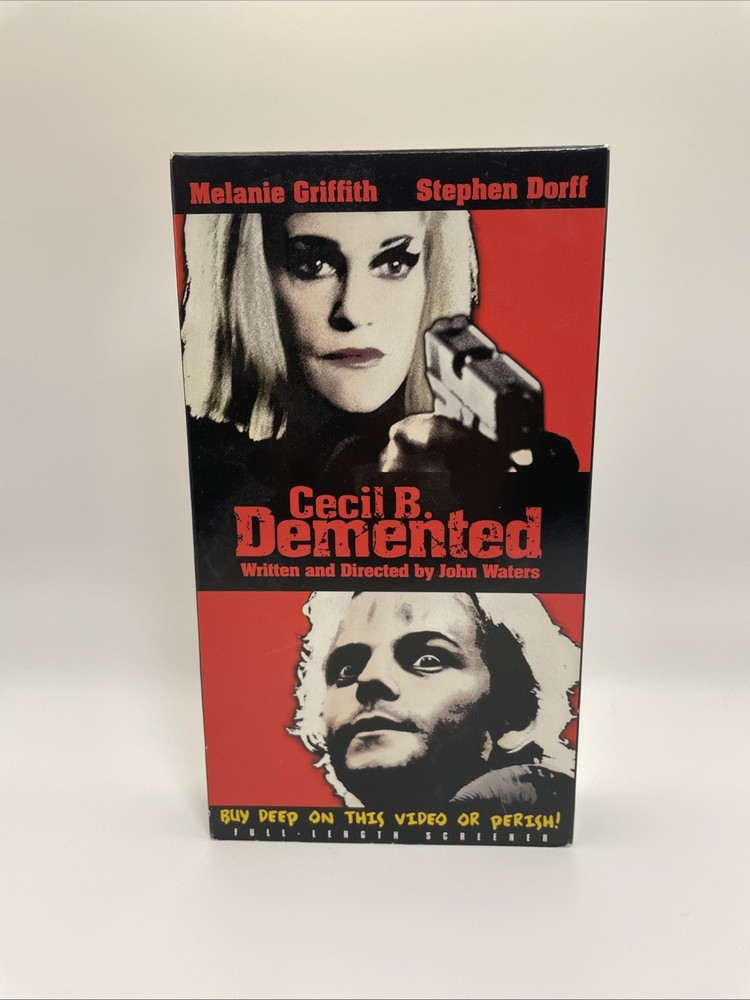 Cecil B. Demented VHS 2000/1 SCREENER Promo Tape John Waters TESTED