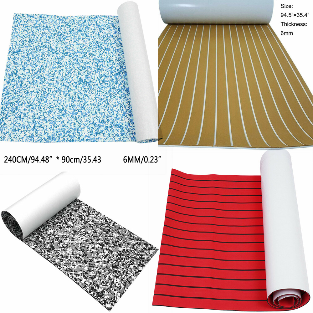 Almohadilla para sábanas de teca sintética para bote marino de espuma EVA de 35,4