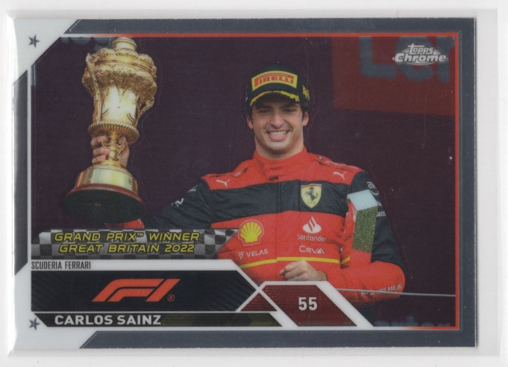 2023 Topps Chrome Formula 1 Carlos Sainz Scuderia Ferrari #153