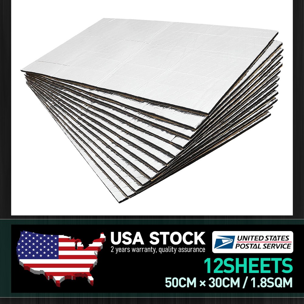 276mil car Hood Heat Shield Sound Deadener Mat Firewall Noise Thermal Insulation