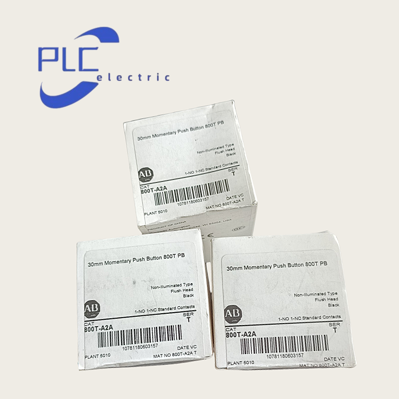 1PCS NEW Type 800T-A2A2 Allen Bradley 30mm Momentary Push Button 800T PB Black