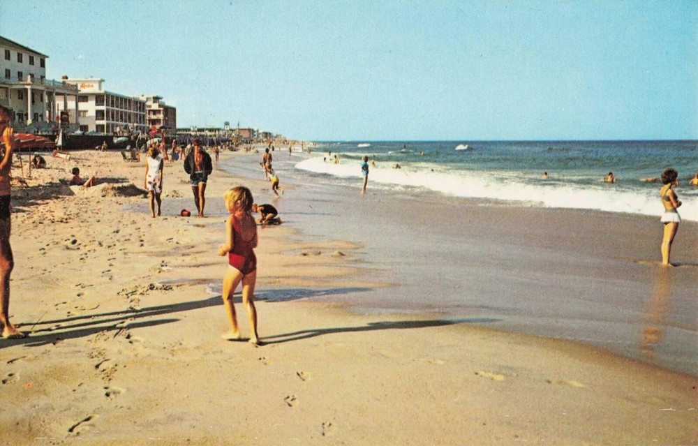 Greetings From the Beach in Ocean City Maryland MD - Postcard