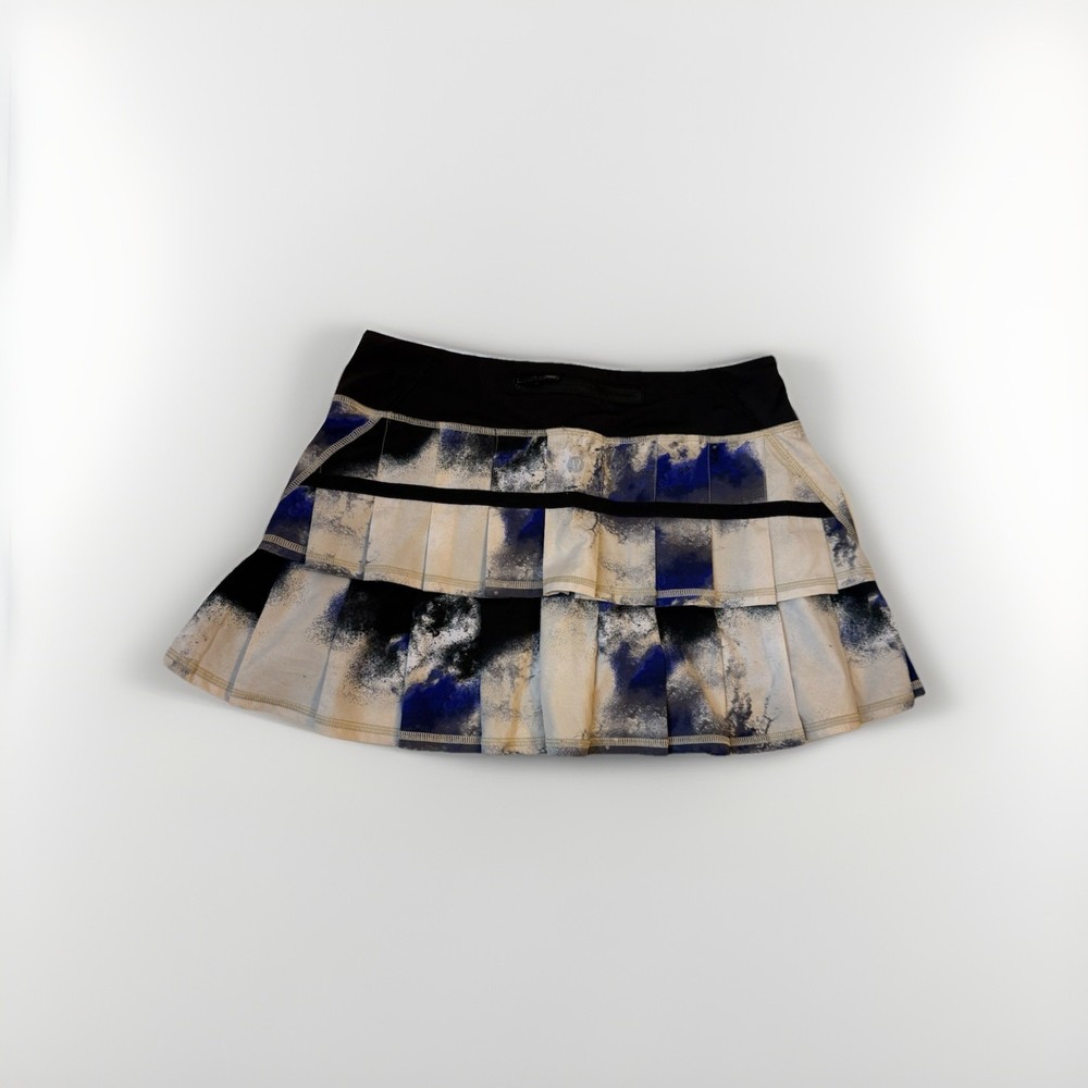 Lululemon Run Pace Setter Skirt Inkwell Blue Active Pickleball Tennis Sz 6