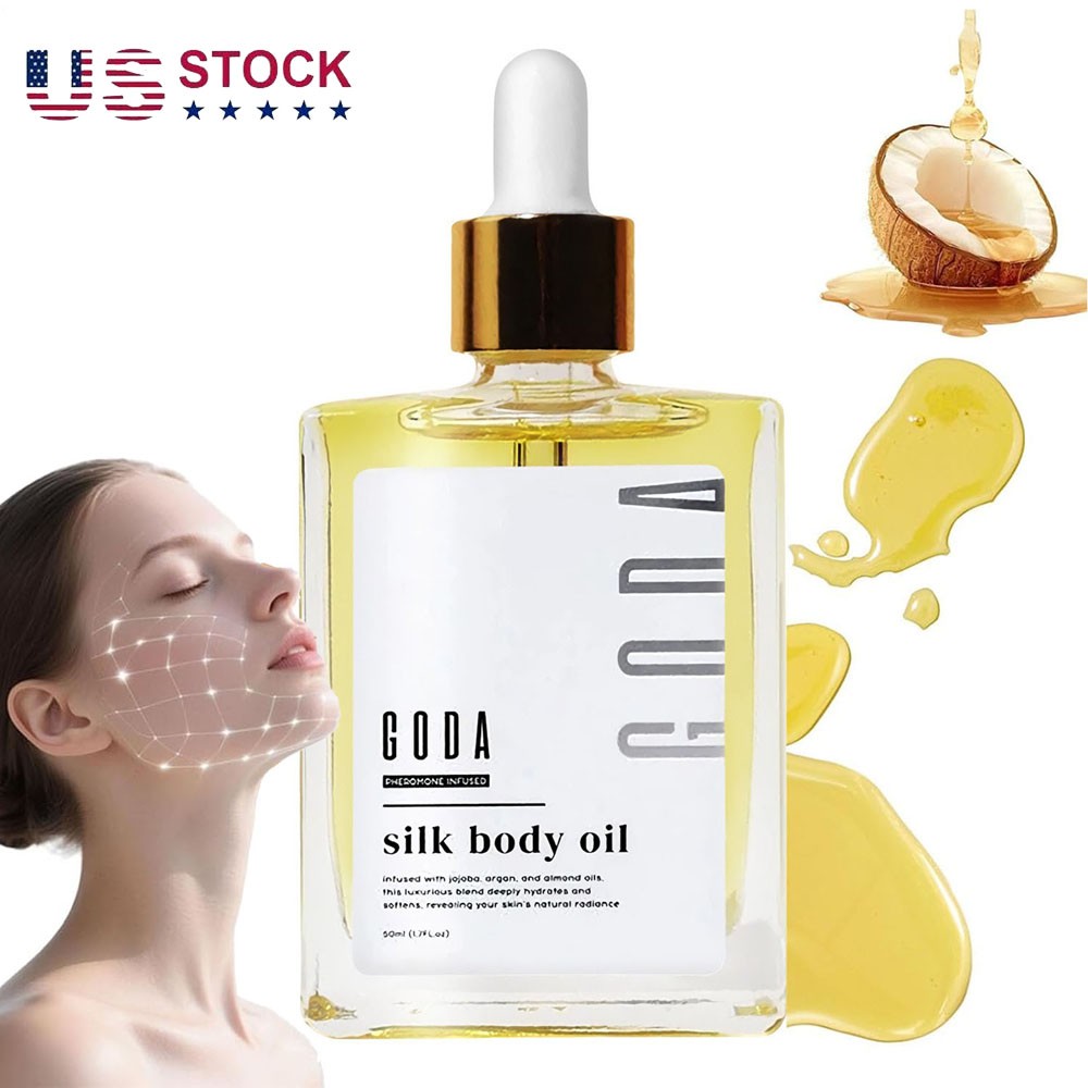 GODA Silk Body Oil,Silk Body Oil,Goda Perfume Oil,Bath & Shower Oil Smooth Skin