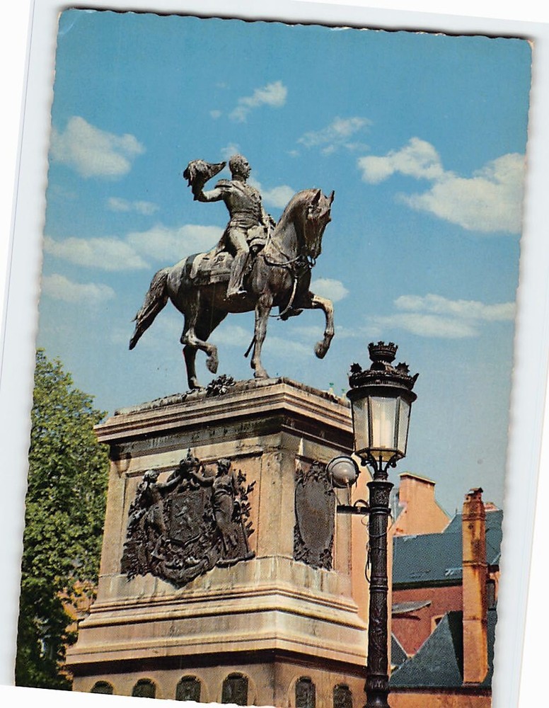 Postcard Equestrian Statue of William II Luxembourg