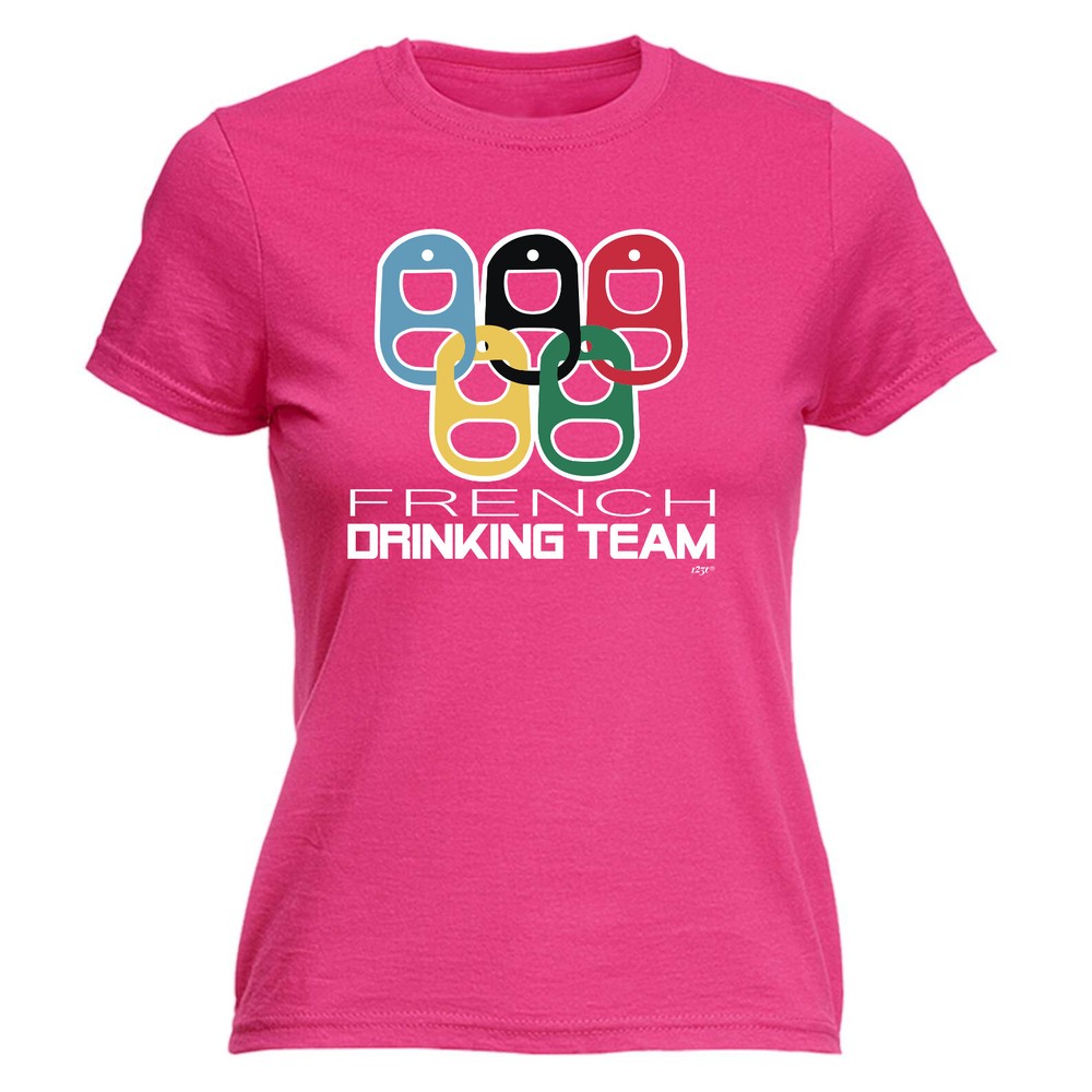 French Drinking Team Rings - Womens T Shirt Funny T-Shirt Novelty gift tshirt