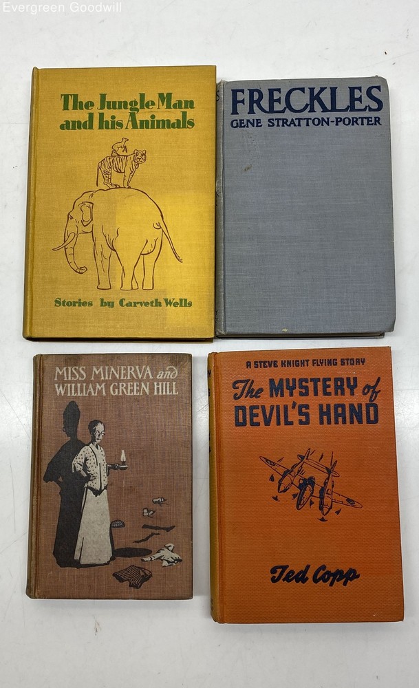 Lot 4 Vintage Hard Cover Books