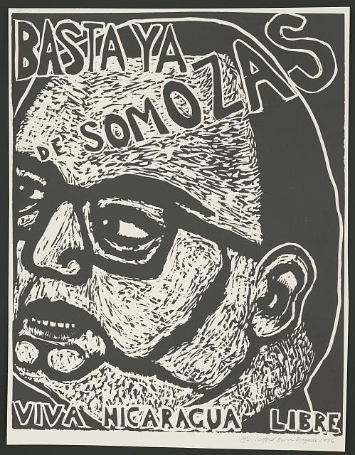 Photo:San Francisco CA 1976 Nicaragua Libre Basta Ya de Somozas Poster