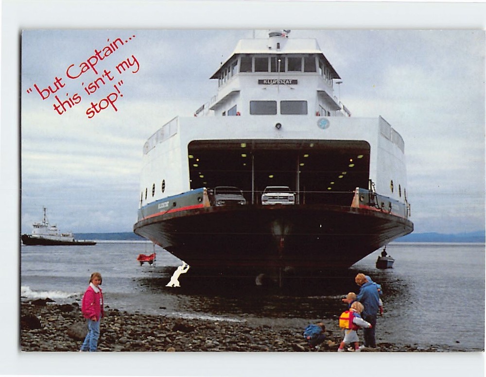 Postcard MV Klickitat Port Townsend Whidbey Island Washington USA
