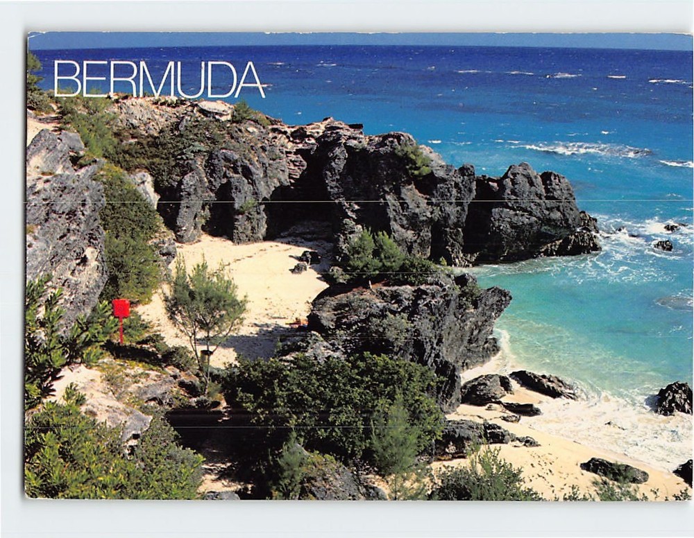 Postcard Astwoods Cove South Shore Bermuda British Overseas Territory