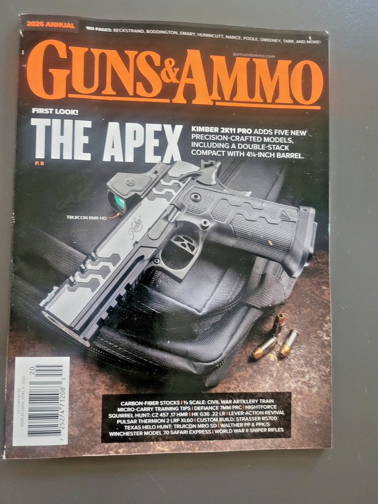 Guns & Ammo 2026 Annual -First Look! The Apex -Kimber 2K11 Pro Adds 5 New Models