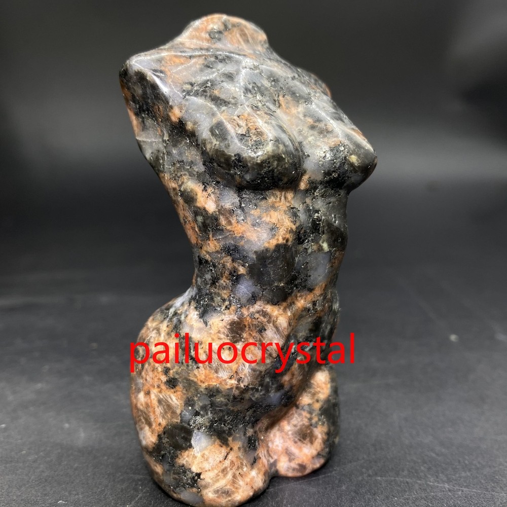 1pc Natural Red Spectrolite Woman Model Quartz Crystal goddess Figurines Gem 3
