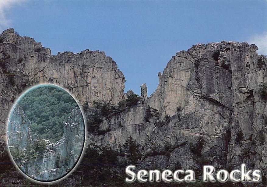 Postcard Seneca Rocks West Virginia USA