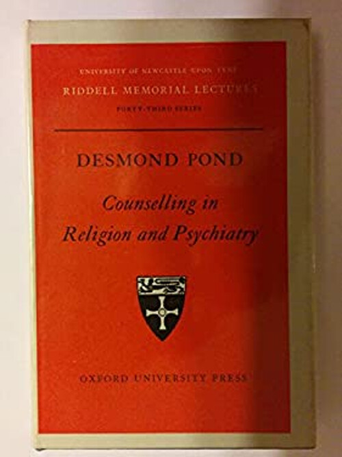 Counselling in Religion and Psychiatry Hardcover Desmond Pond
