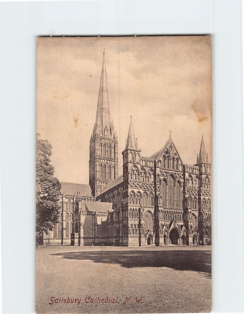 Postcard Salisbury Cathedral England