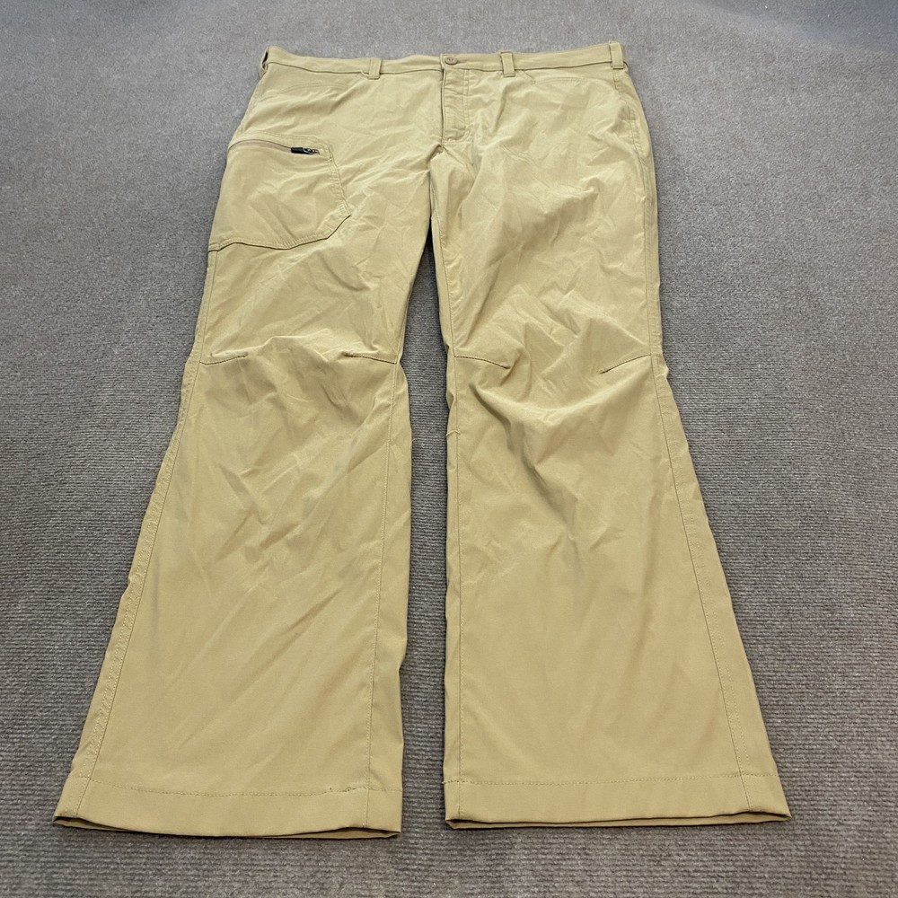 Eddie Bauer Pants Mens 40x32 Khaki Nylon Spandex Outdoor Hiking Lightweight