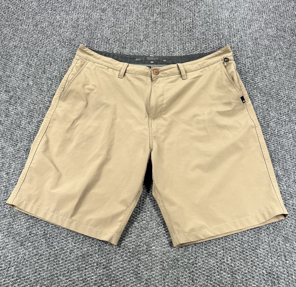 Quicksilver Amphibian Shorts Men 36 Khaki Beige Dry Flight Water Repellent Beach