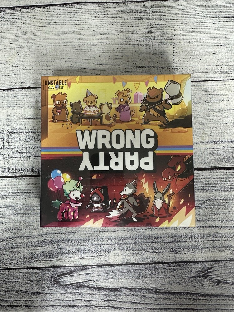 Unstable Games Wrong Party Board Game - Sealed - 2-5 Players