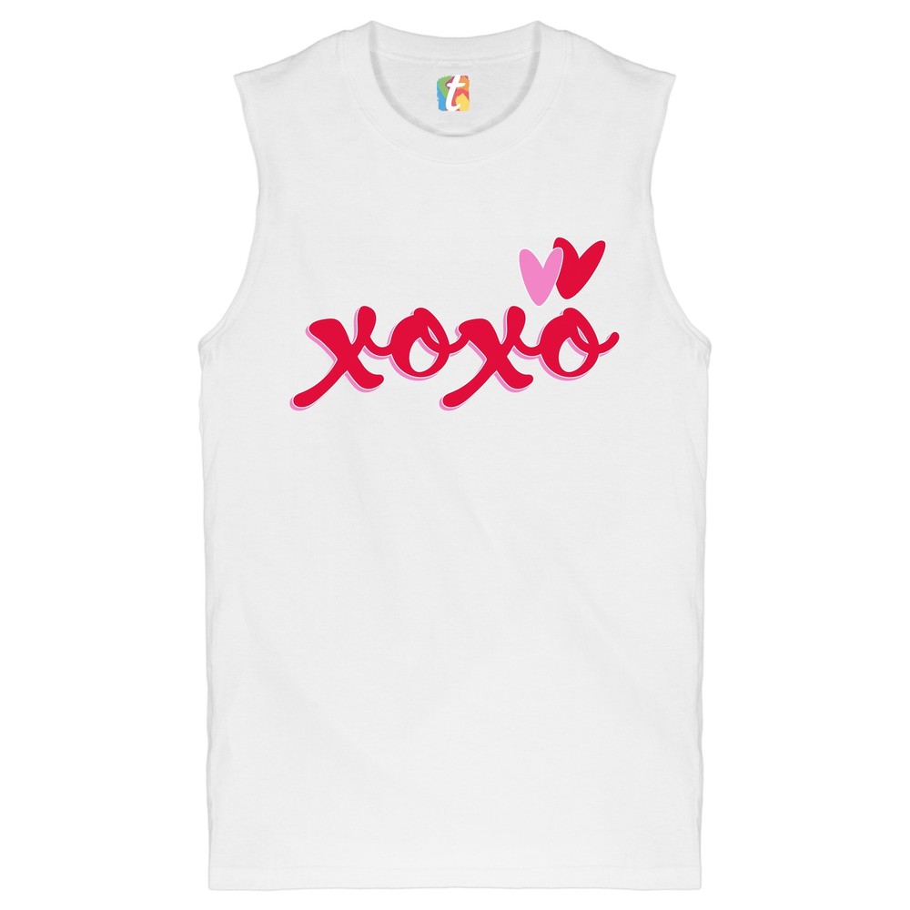 XOXO Muscle Shirt Romance Valentine's Day Hearts Passion Love Men's