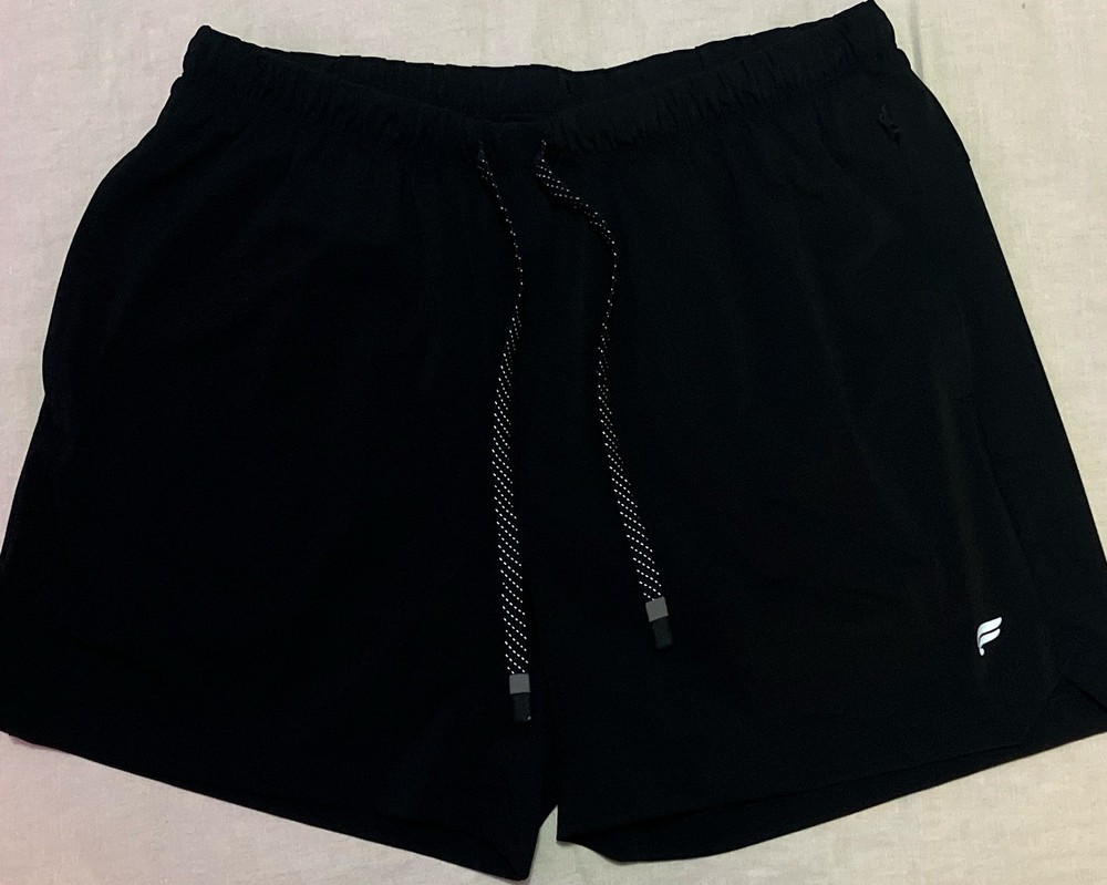 Fabletics Men's Black Shorts Drawstring Pockets Gym Running Activewear Size M