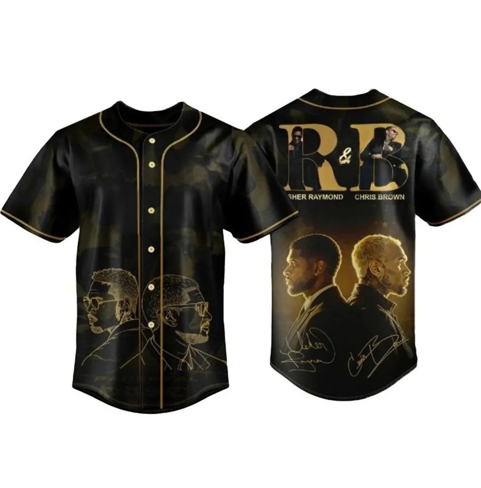 Retro Music R & B Tour 2026 Baseball Jersey, Custom Name Concert Shirt b1