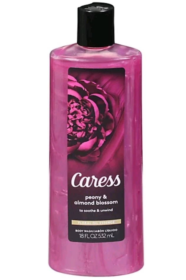 Caress Peony & Almond Blossom Body Wash -18oz NEW