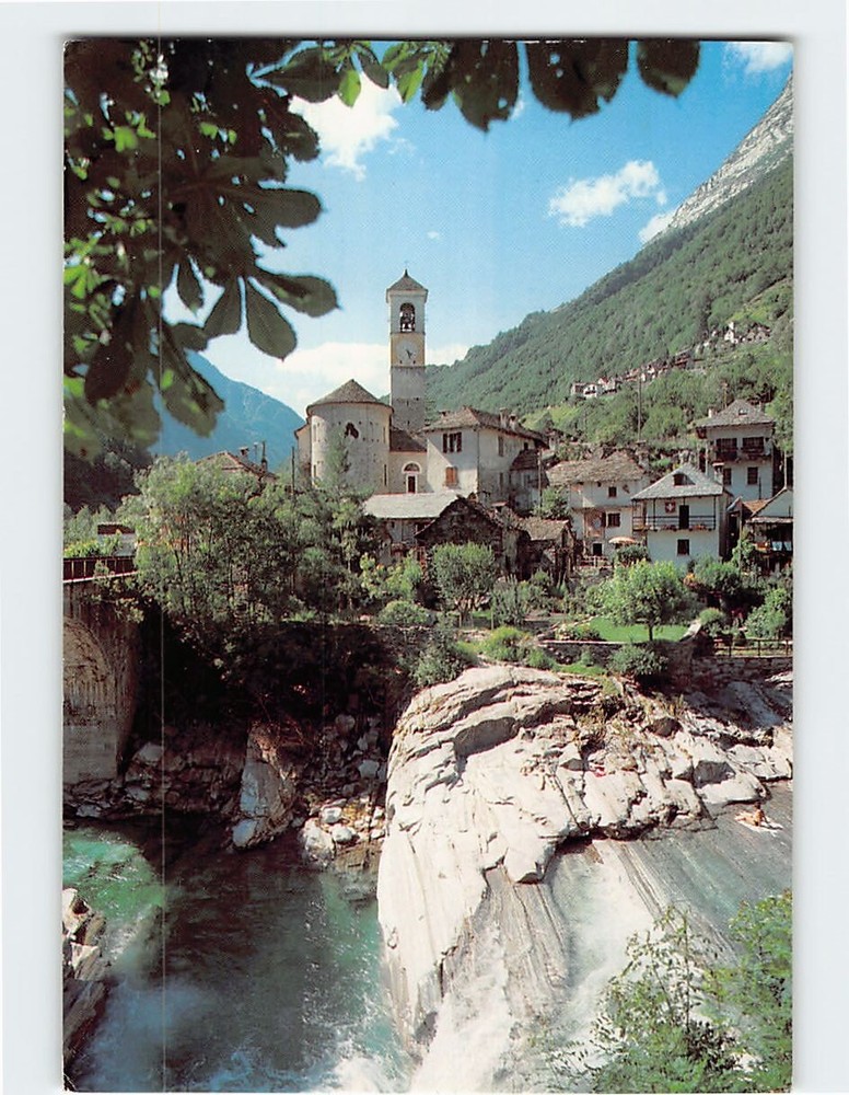 Postcard Valle Verzasca Lavertezzo Switzerland