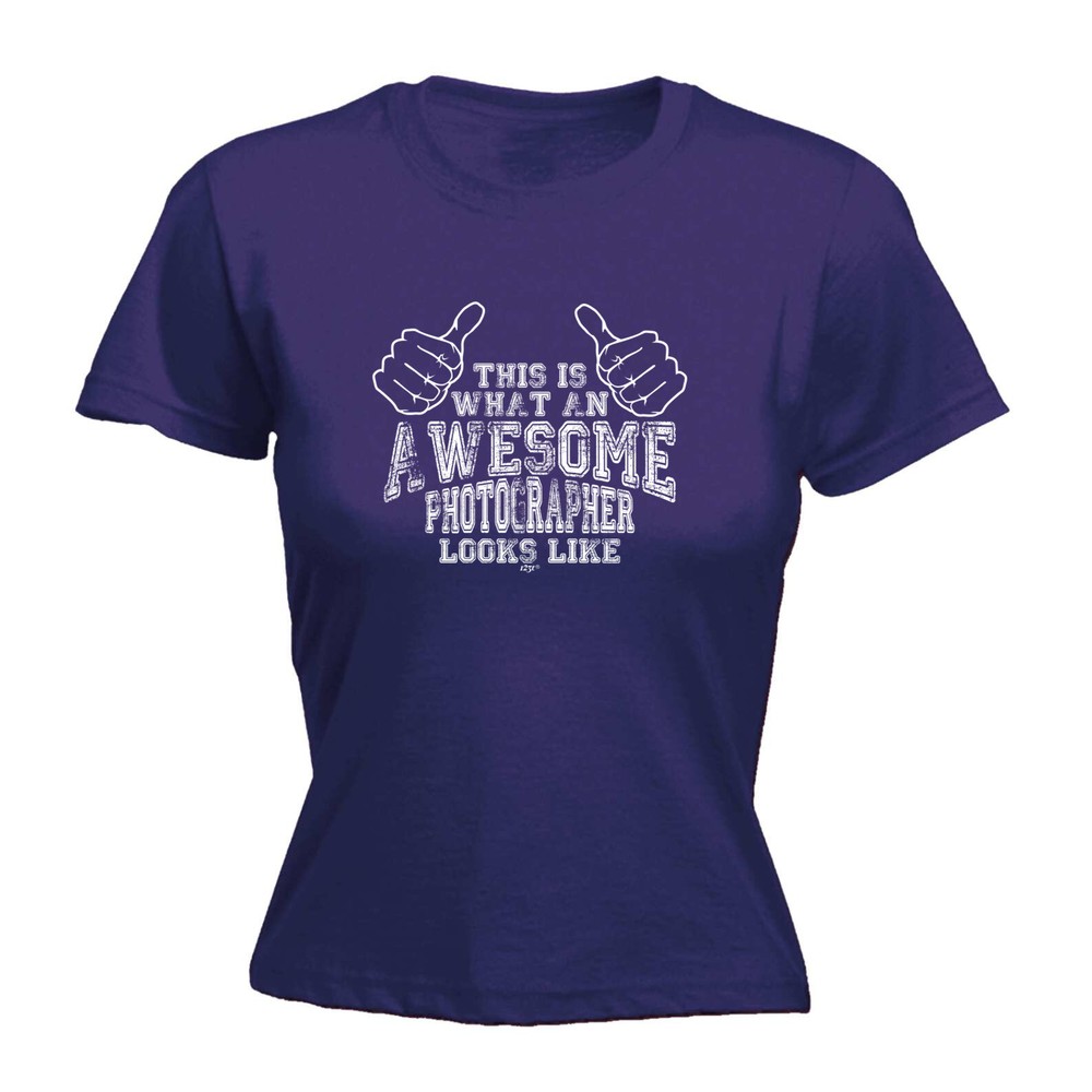 This Is What Awesome Photographer - Womens T Shirt Funny T-Shirt Gift Novelty