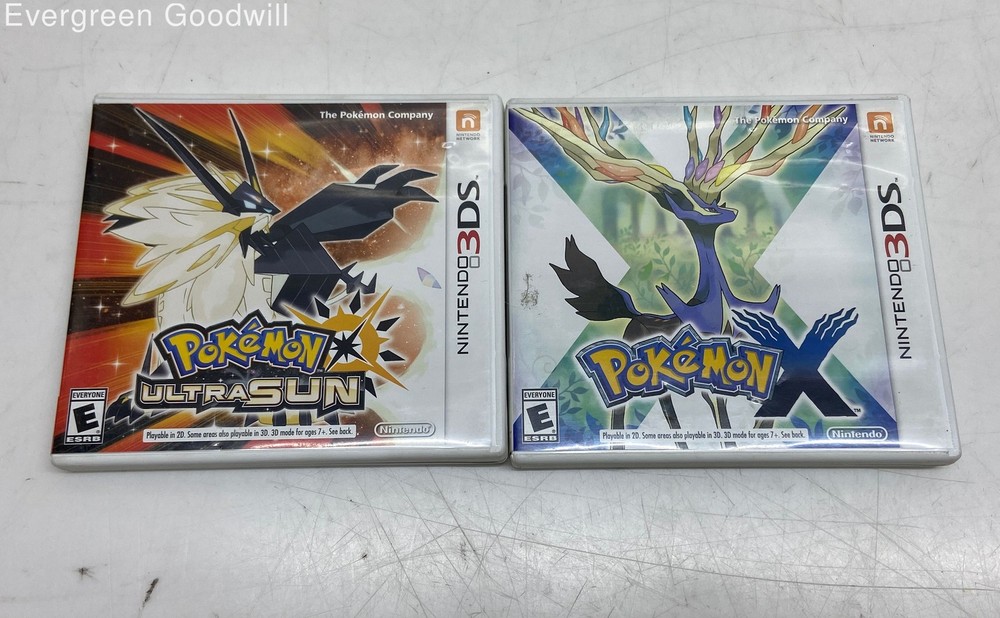 Pokémon X & Ultra Sun Nintendo 3DS Games