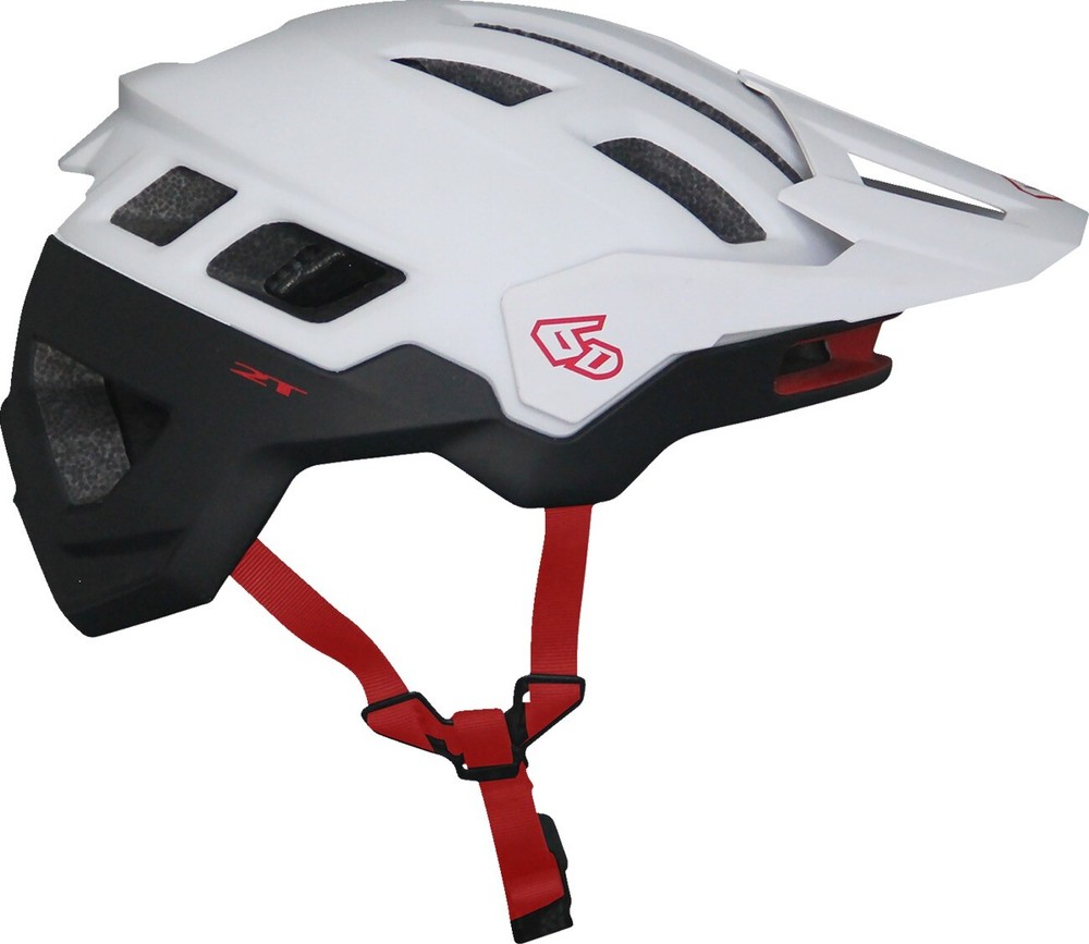 6D ATB-2T Ascent Matte Black/White Unisex Bike Helmet XL/2XL DHe 23-0028