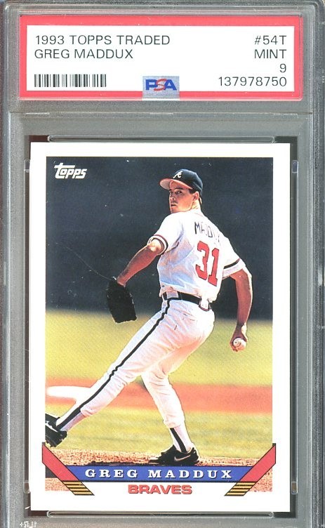 1993 Topps Traded #54T Greg Maddux MINT PSA 9 Atlanta Braves 8750