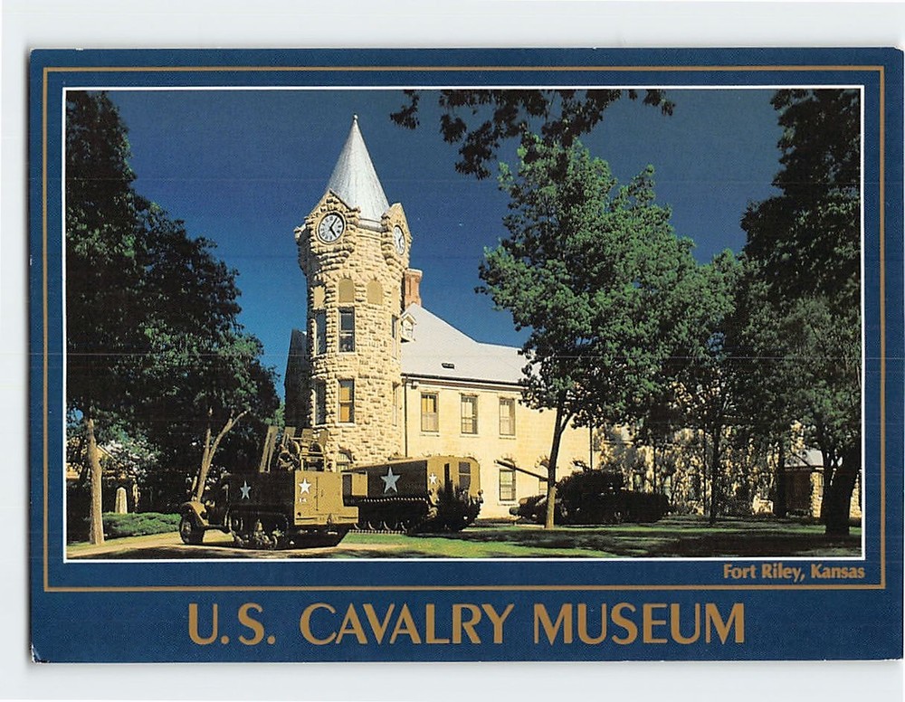 Postcard US Calvary Museum Fort Riley Kansas USA