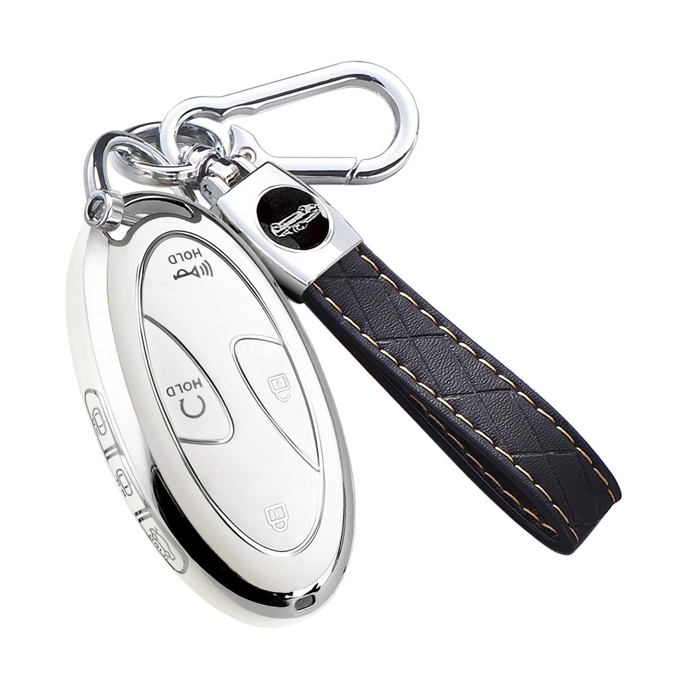 Montague Key Fob Cover for Hyundai with Keychain, Soft TPU Key Case Shell for...