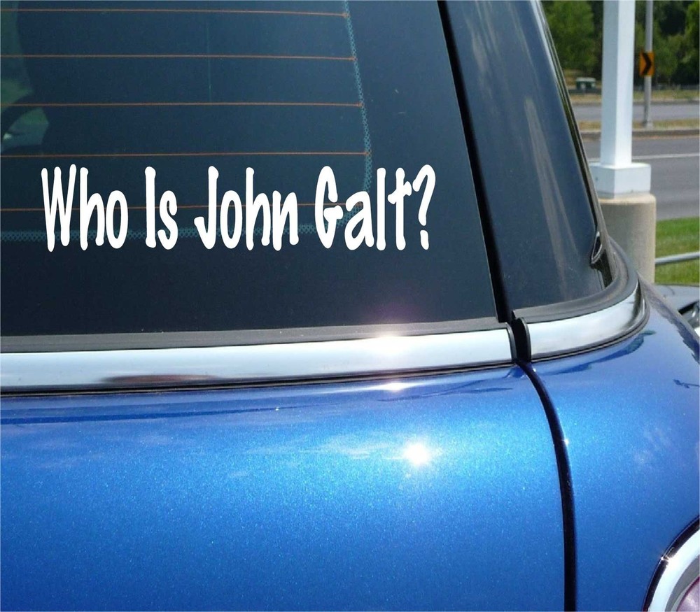 John Galt Hero Objectivism Book Decal Sticker for Car Truck