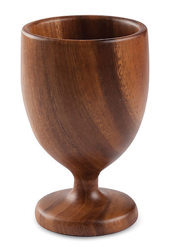 Acacia Wood Wine Dining Cup Goblet 3.5