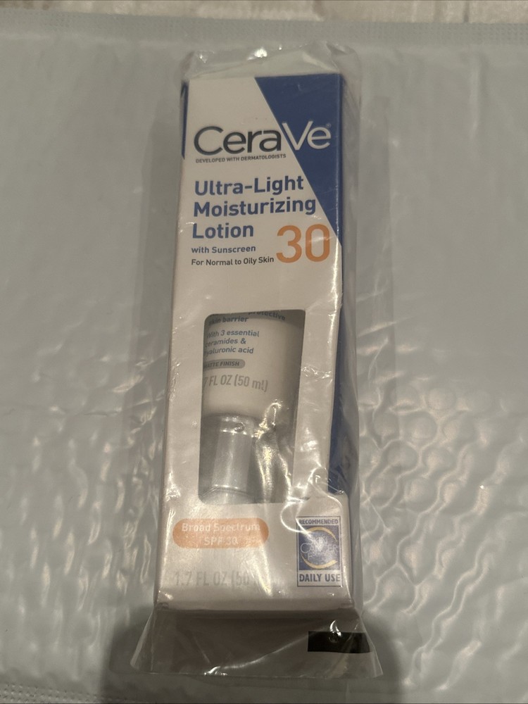 CeraVe Ultra Light SPF 30 Moisturizer 1.7oz for Normal to Oily Skin 25/09