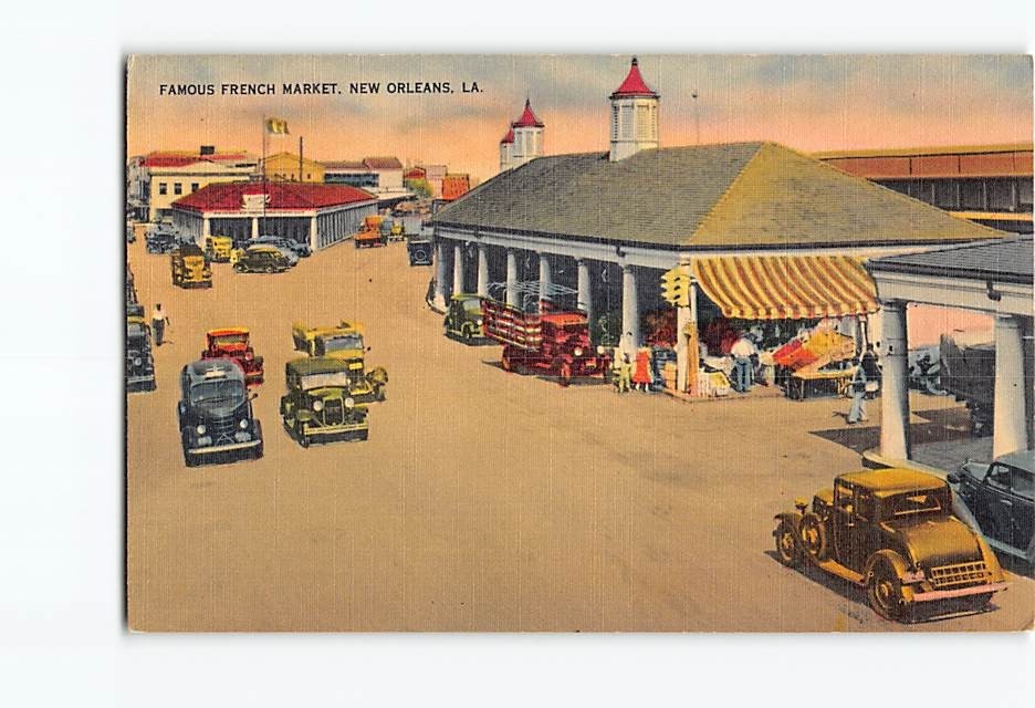 Postcard French Market New Orleans Louisiana USA