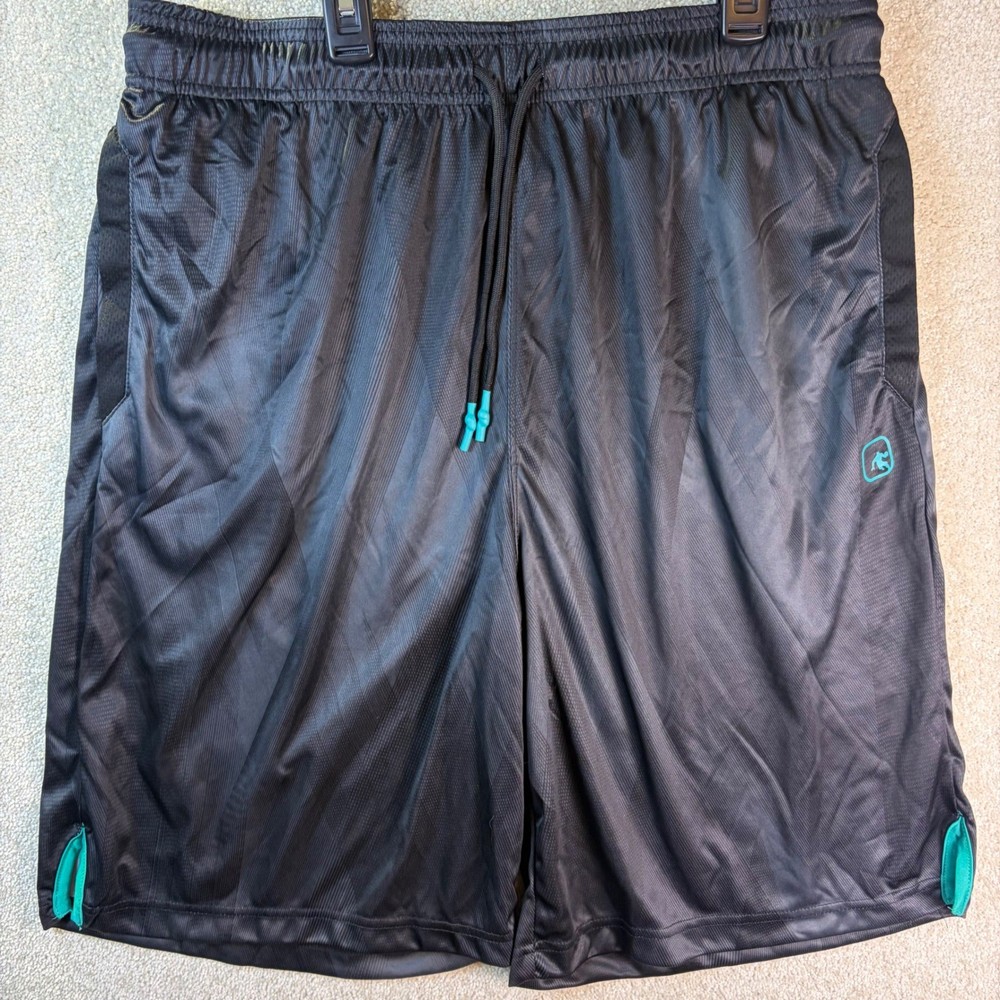 AND1 Mens Basketball Shorts Men's Large Black 11 Inch Inseam Pockets NEW